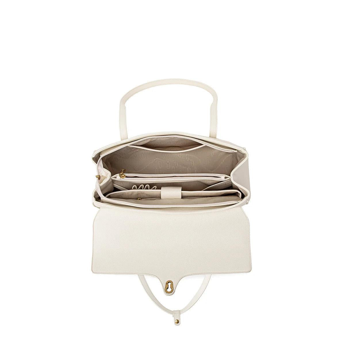Lock Tote | Coconut Cream